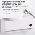 Stainless Steel Pressure Washer Extension Wand, Compatible with Standard High Pressure Washers, with Adjustable Rotating Nozzle