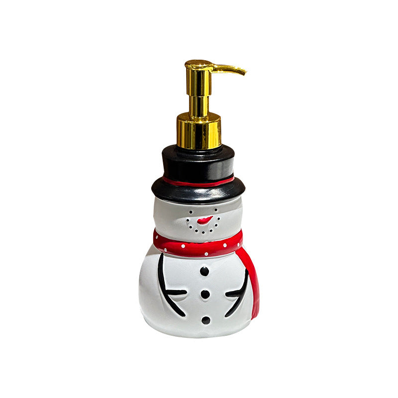 Cartoon Fun Santa Claus Soap Dispenser Bottle for Home Bathroom and Toilet, Hand Soap Pump Bottle with Decorative Design