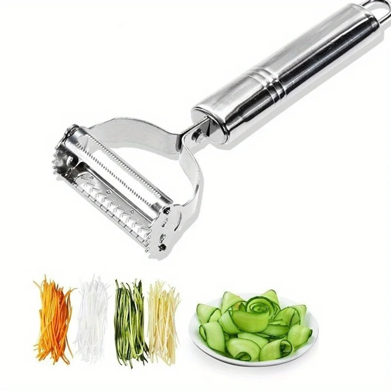 Multifunctional Stainless Steel  Kitchen Peeler Fruit Vegetable Potato Carrot Cucumber Grater Julienne Durable Vegetable Slicer